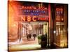 Instants of NY Series - the NBC Studios in the New York City in the Snow at Night-Philippe Hugonnard-Stretched Canvas