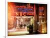 Instants of NY Series - the NBC Studios in the New York City in the Snow at Night-Philippe Hugonnard-Framed Photographic Print