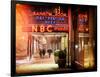 Instants of NY Series - the NBC Studios in the New York City in the Snow at Night-Philippe Hugonnard-Framed Photographic Print