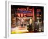 Instants of NY Series - the NBC Studios in the New York City in the Snow at Night-Philippe Hugonnard-Framed Photographic Print