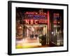 Instants of NY Series - the NBC Studios in the New York City in the Snow at Night-Philippe Hugonnard-Framed Photographic Print