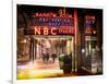 Instants of NY Series - the NBC Studios in the New York City in the Snow at Night-Philippe Hugonnard-Framed Photographic Print