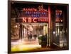 Instants of NY Series - the NBC Studios in the New York City in the Snow at Night-Philippe Hugonnard-Framed Photographic Print