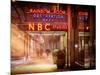 Instants of NY Series - the NBC Studios in the New York City in the Snow at Night-Philippe Hugonnard-Mounted Photographic Print