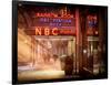 Instants of NY Series - the NBC Studios in the New York City in the Snow at Night-Philippe Hugonnard-Framed Photographic Print