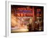 Instants of NY Series - the NBC Studios in the New York City in the Snow at Night-Philippe Hugonnard-Framed Photographic Print