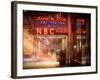 Instants of NY Series - the NBC Studios in the New York City in the Snow at Night-Philippe Hugonnard-Framed Photographic Print