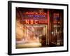 Instants of NY Series - the NBC Studios in the New York City in the Snow at Night-Philippe Hugonnard-Framed Photographic Print