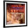 Instants of NY Series - the NBC Studios in the New York City in the Snow at Night-Philippe Hugonnard-Framed Photographic Print