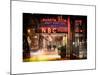 Instants of NY Series - the NBC Studios in the New York City in the Snow at Night-Philippe Hugonnard-Mounted Art Print