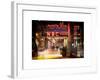 Instants of NY Series - the NBC Studios in the New York City in the Snow at Night-Philippe Hugonnard-Framed Art Print