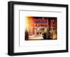 Instants of NY Series - the NBC Studios in the New York City in the Snow at Night-Philippe Hugonnard-Framed Art Print