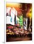 Instants of NY Series - Times Square Urban Scene by Night - Manhattan - New York City-Philippe Hugonnard-Framed Photographic Print