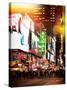 Instants of NY Series - Times Square Urban Scene by Night - Manhattan - New York City-Philippe Hugonnard-Stretched Canvas