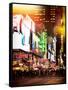 Instants of NY Series - Times Square Urban Scene by Night - Manhattan - New York City-Philippe Hugonnard-Framed Stretched Canvas