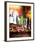 Instants of NY Series - Times Square Urban Scene by Night - Manhattan - New York City-Philippe Hugonnard-Framed Photographic Print