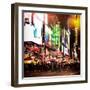 Instants of NY Series - Times Square Urban Scene by Night - Manhattan - New York - United States-Philippe Hugonnard-Framed Photographic Print