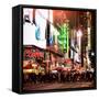 Instants of NY Series - Times Square Urban Scene by Night - Manhattan - New York-Philippe Hugonnard-Framed Stretched Canvas