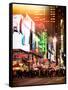 Instants of NY Series - Times Square Urban Scene by Night - Manhattan - New York-Philippe Hugonnard-Framed Stretched Canvas