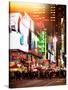 Instants of NY Series - Times Square Urban Scene by Night - Manhattan - New York-Philippe Hugonnard-Stretched Canvas