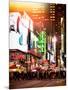 Instants of NY Series - Times Square Urban Scene by Night - Manhattan - New York-Philippe Hugonnard-Mounted Photographic Print