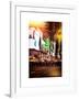 Instants of NY Series - Times Square Urban Scene by Night - Manhattan - New York-Philippe Hugonnard-Framed Art Print