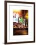 Instants of NY Series - Times Square Urban Scene by Night - Manhattan - New York-Philippe Hugonnard-Framed Art Print