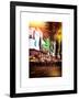 Instants of NY Series - Times Square Urban Scene by Night - Manhattan - New York-Philippe Hugonnard-Framed Art Print