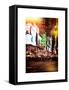 Instants of NY Series - Times Square Urban Scene by Night - Manhattan - New York-Philippe Hugonnard-Framed Stretched Canvas