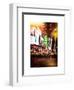 Instants of NY Series - Times Square Urban Scene by Night - Manhattan - New York-Philippe Hugonnard-Framed Art Print