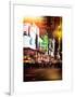 Instants of NY Series - Times Square Urban Scene by Night - Manhattan - New York-Philippe Hugonnard-Framed Art Print