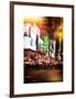 Instants of NY Series - Times Square Urban Scene by Night - Manhattan - New York-Philippe Hugonnard-Framed Art Print