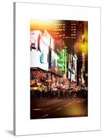 Instants of NY Series - Times Square Urban Scene by Night - Manhattan - New York-Philippe Hugonnard-Stretched Canvas