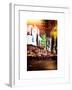 Instants of NY Series - Times Square Urban Scene by Night - Manhattan - New York-Philippe Hugonnard-Framed Art Print