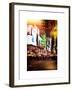 Instants of NY Series - Times Square Urban Scene by Night - Manhattan - New York-Philippe Hugonnard-Framed Art Print