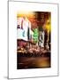 Instants of NY Series - Times Square Urban Scene by Night - Manhattan - New York-Philippe Hugonnard-Mounted Art Print