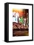 Instants of NY Series - Times Square Urban Scene by Night - Manhattan - New York-Philippe Hugonnard-Framed Stretched Canvas