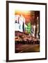 Instants of NY Series - Times Square Urban Scene by Night - Manhattan - New York-Philippe Hugonnard-Framed Art Print