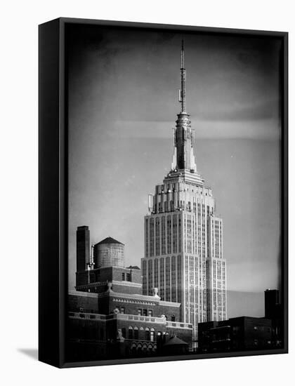 Instants of NY Series - Top of the Empire State Building-Philippe Hugonnard-Framed Stretched Canvas