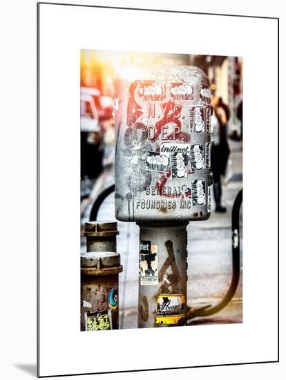 Instants of NY Series - Urban Box NYC DEP - Street Art - Manhattan - New York City-Philippe Hugonnard-Mounted Art Print