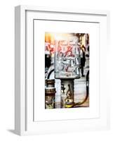 Instants of NY Series - Urban Box NYC DEP - Street Art - Manhattan - New York City-Philippe Hugonnard-Framed Art Print