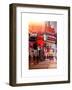 Instants of NY Series - Urban Night Street Scene in Times Square in Snow in Winter-Philippe Hugonnard-Framed Art Print