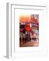 Instants of NY Series - Urban Night Street Scene in Times Square in Snow in Winter-Philippe Hugonnard-Framed Art Print