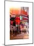 Instants of NY Series - Urban Night Street Scene in Times Square in Snow in Winter-Philippe Hugonnard-Mounted Art Print