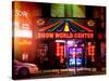 Instants of NY Series - Urban Scene by Night - Vintage Store in Times Square - Manhattan-Philippe Hugonnard-Stretched Canvas