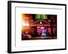 Instants of NY Series - Urban Scene by Night - Vintage Store in Times Square - Manhattan-Philippe Hugonnard-Framed Art Print