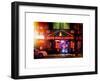 Instants of NY Series - Urban Scene by Night - Vintage Store in Times Square - Manhattan-Philippe Hugonnard-Framed Art Print