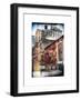 Instants of NY Series - Urban Scene Downtown Manhattan in Winter-Philippe Hugonnard-Framed Art Print