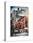 Instants of NY Series - Urban Scene Downtown Manhattan in Winter-Philippe Hugonnard-Stretched Canvas