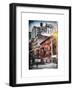 Instants of NY Series - Urban Scene Downtown Manhattan in Winter-Philippe Hugonnard-Framed Art Print